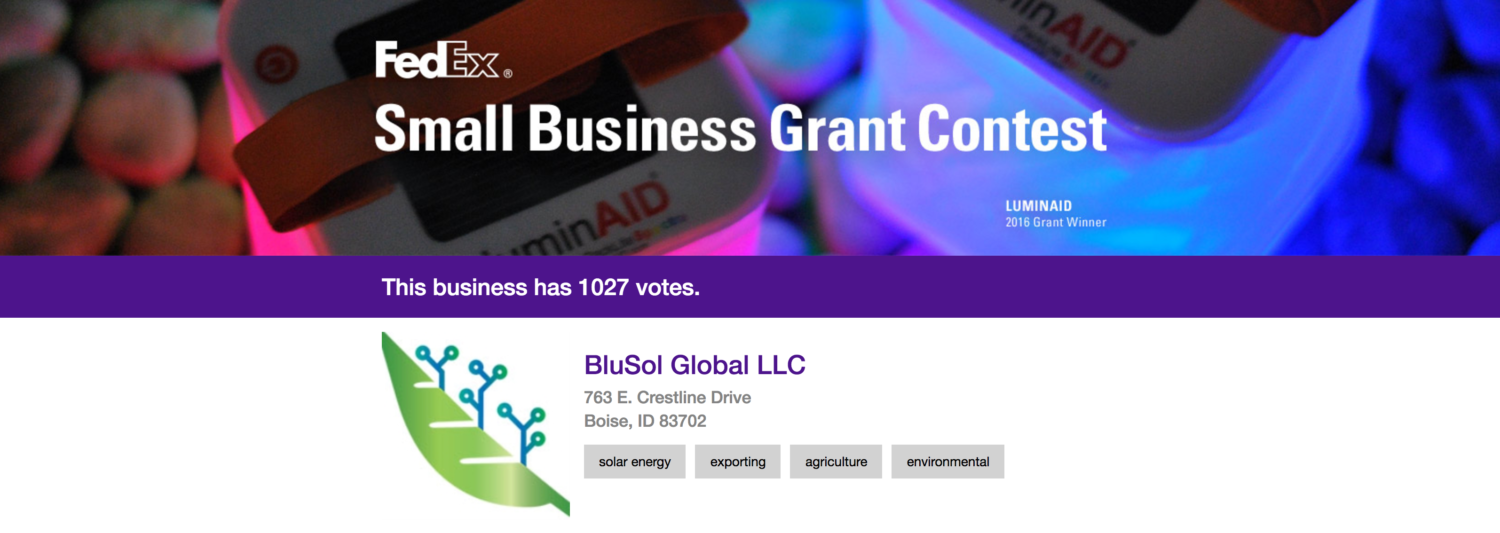 Federal Express Small Business Grant!